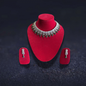 Ad jewellery With green colour stones