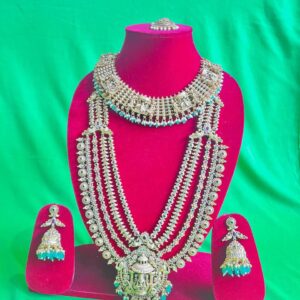 Exquisite 'Vaddanam' & 'Kasu Mala' Style Temple Jewelry Set - Antique Gold Finish